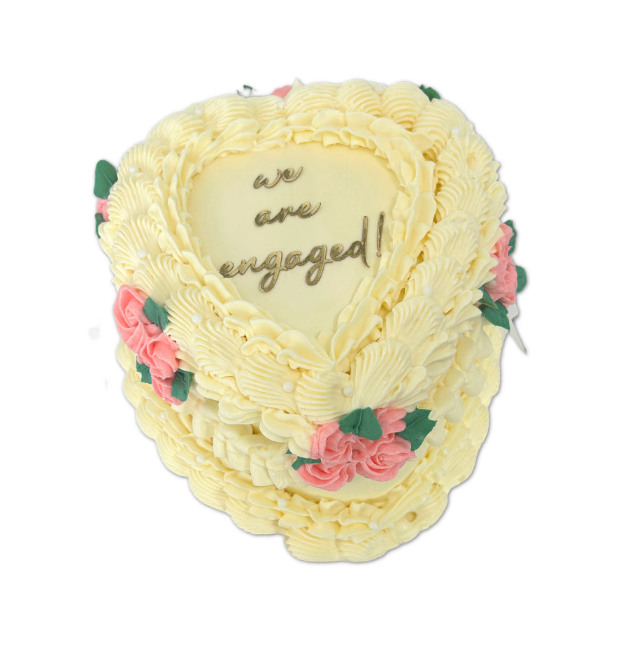 White Heart Cake