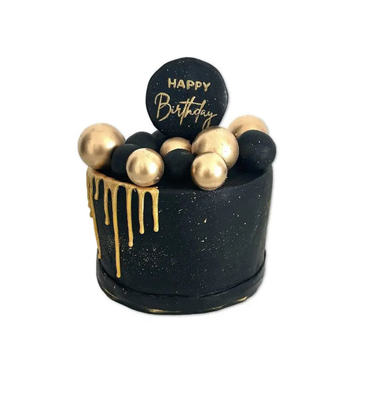 Black and Gold Cake