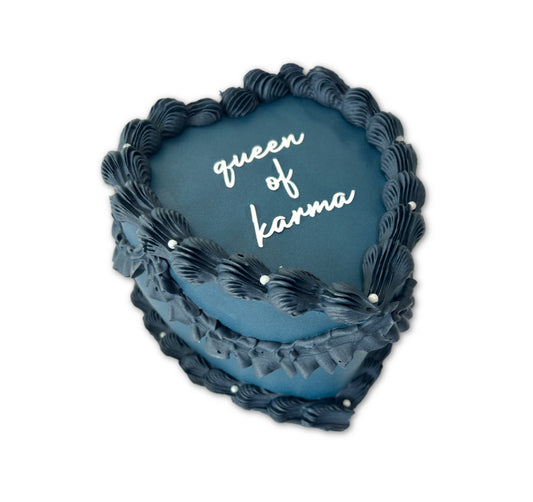 Blue Heart Cake