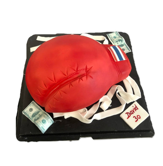 Boxing Glove Cake