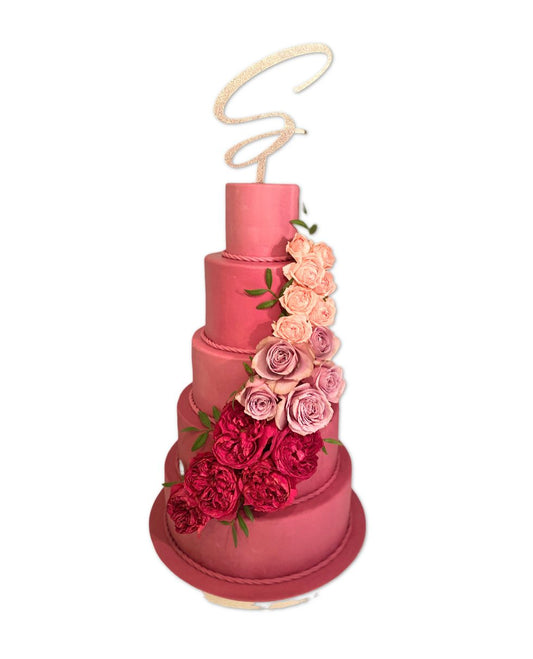 Pink Wedding Cake